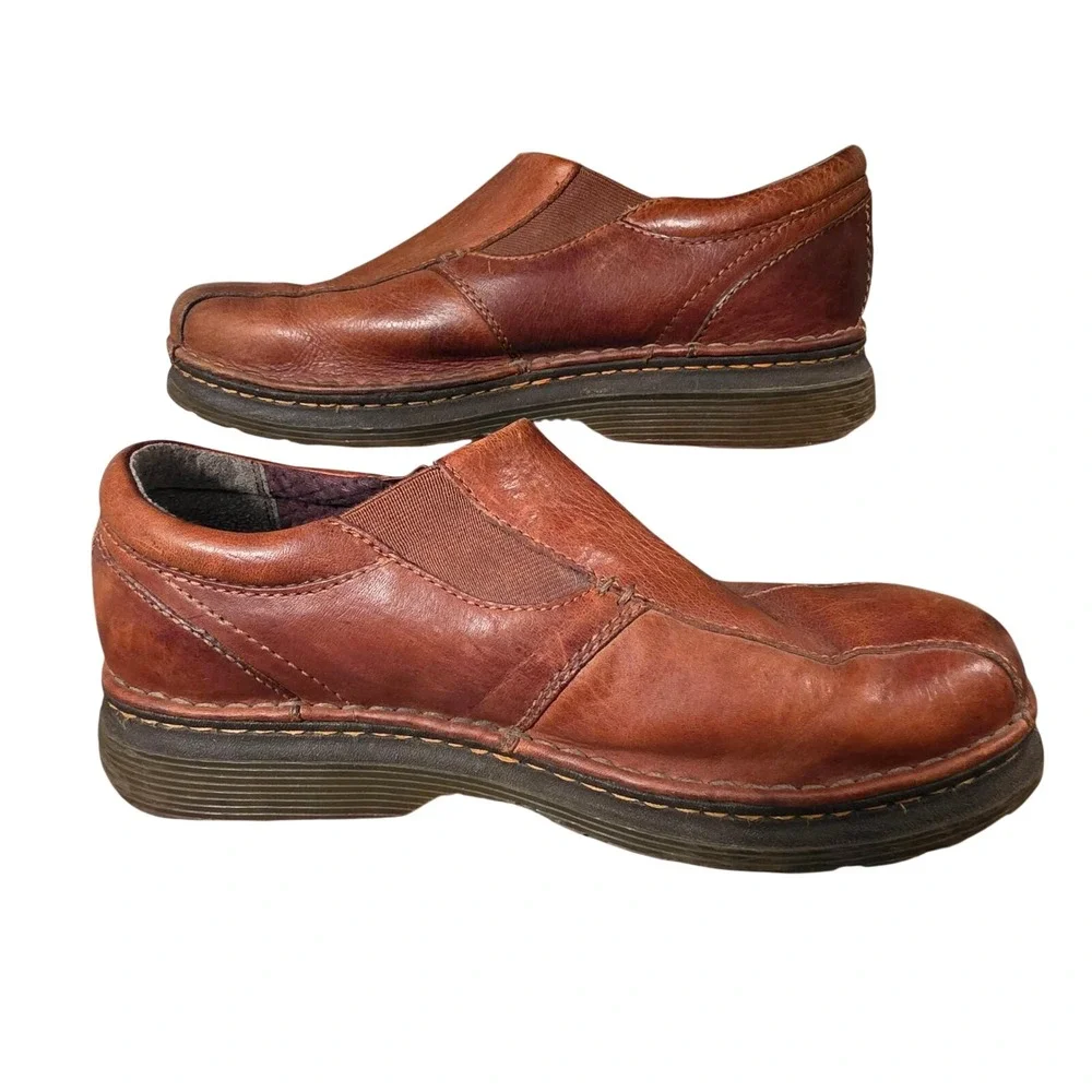 Doc Martens Tevin Brown Leather Slip On Loafers Mens 10 AW004 KV 04‎